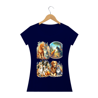 Nome do produto Camiseta Baby Long Quality –Gatos&Cães
