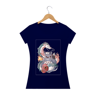 Nome do produto Camiseta Baby Long Quality – Neko e o Dragão