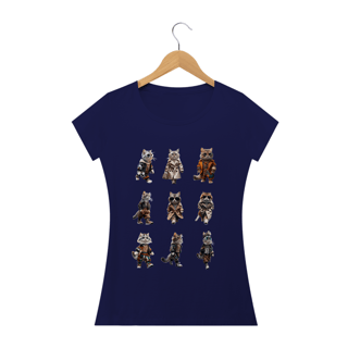Nome do produto Camiseta Baby Classic Long-  6 Gatos elegantes