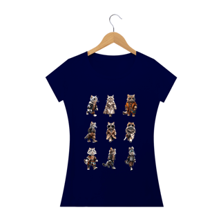 Nome do produto Camiseta Baby Long Quality –  6 Gatos elegantes