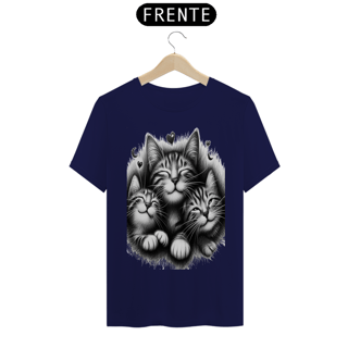 Nome do produto T- shirt Classic - 3 Gatinhos sorrindo