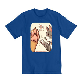 Nome do produto Camiseta Quality Infantil 2a/8a -Amizade cão e gato