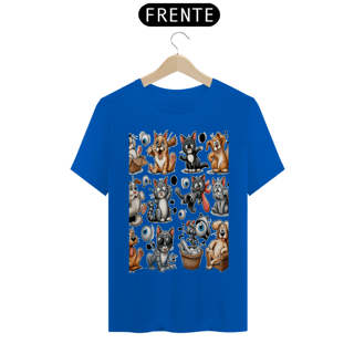 Nome do produto Camiseta Baby Long Quality –Gatos e cachorro Coletânea II