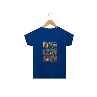 Nome do produto Camiseta Classic Infantil 2a/14a - Camiseta Gatos e cachorro Coletânea IV
