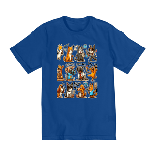 Nome do produto Camiseta Quality Infantil 10a/14a - Camiseta Gatos e cachorro Coletânea IV