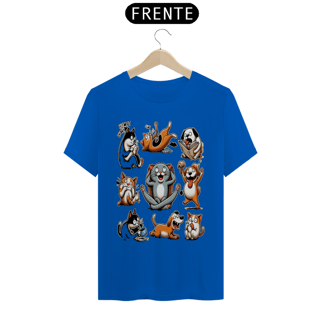 Nome do produto T- shirt Quality - Gatos e cachorro Coletânea V