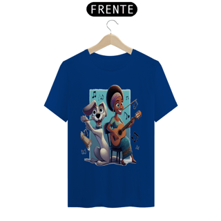 Nome do produto T-Shirt Classic - Camiseta cachorro Tocando