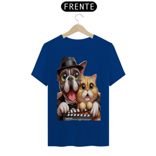 Nome do produto T-Shirt Classic - Gato e cachorro claquete