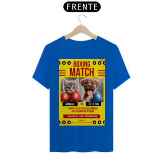 Nome do produto T- shirt Quality - Boxe GatoXCão Peso Pulga -Amarelo