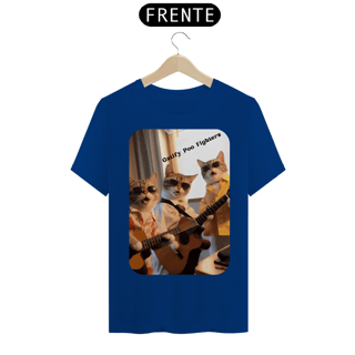 Nome do produto T-Shirt Classic - Gato -Banda Gatify Poo Fighters