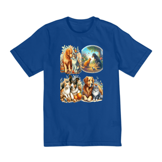 Nome do produto Camiseta Quality Infantil 2a/8a - Gatos&Cães