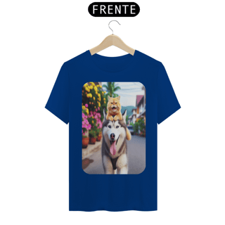 Nome do produto T-Shirt Classic - Camiseta Gatos e Husky