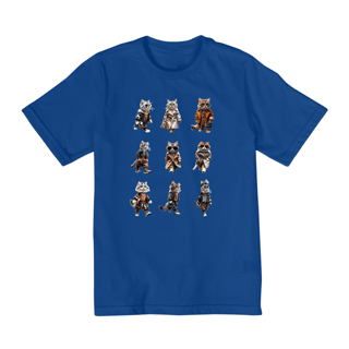 Nome do produto Camiseta Quality Infantil 10a/14a -  6 Gatos elegantes