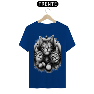 Nome do produto T- shirt Classic - 3 Gatinhos sorrindo