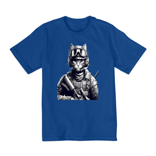 Nome do produto Camiseta Quality Infantil 10a/14a - Soldado gato