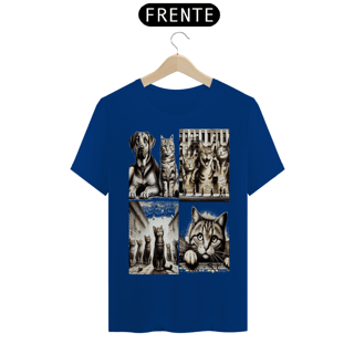 Nome do produto T-Shirt Classic - 4 gatos e 1 cachorro