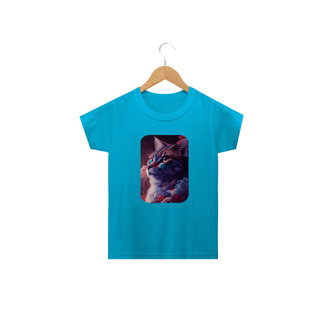 Nome do produto Camiseta Classic Infantil 2a/14a - Gata Pintura