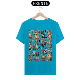 Nome do produto T-Shirt Classic - Gatos e cachorro Coletânea II