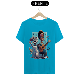 Nome do produto T-Shirt Classic - Camiseta cachorro Tocando