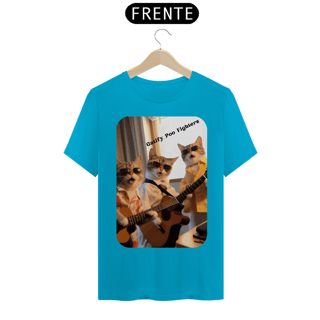 Nome do produto T-Shirt Classic - Gato -Banda Gatify Poo Fighters