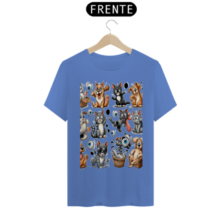 Nome do produto T-Shirt Estonada –  Gatos e cachorro Coletânea-Gatos e cachorro Coletânea II