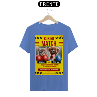 Nome do produto T-Shirt Estonada –  Boxe GatoXCão Peso Pulga -Amarelo