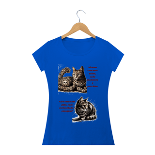 Nome do produto Camiseta Baby Long Quality - Gato em desenho Lápis II