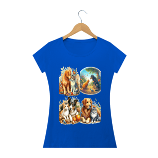 Nome do produto Camiseta Baby Long Quality –Gatos&Cães