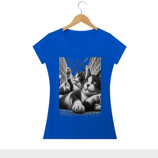 Nome do produto Camiseta Baby Long Classic - Gato Batman