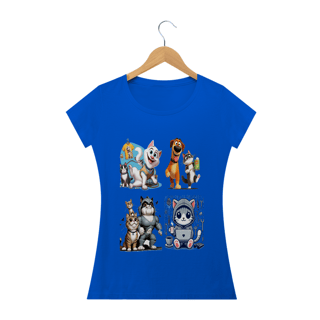 Nome do produto Camiseta Baby Classic Long- Quadro Gatos
