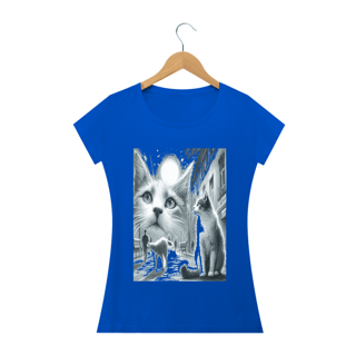 Nome do produto Camiseta Baby Long Quality –Gato ao Luar
