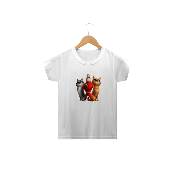 Camiseta Classic Infantil 2a/14a - Gatos Incríveis