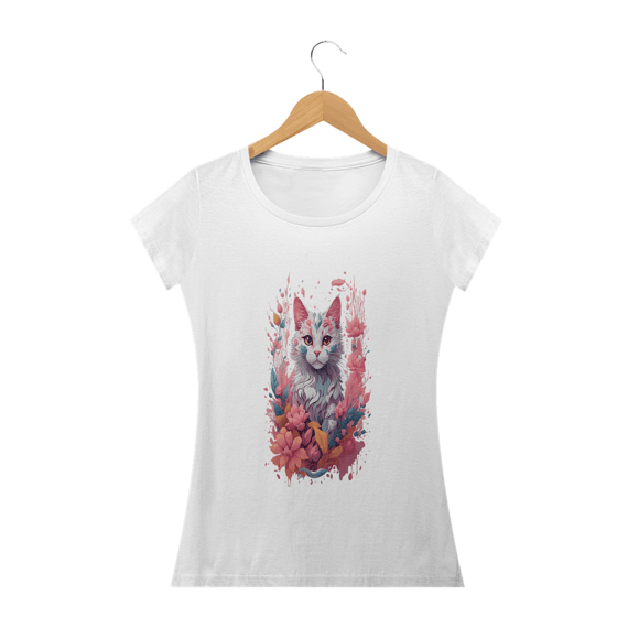 Camiseta Baby Long  -Gatinha III