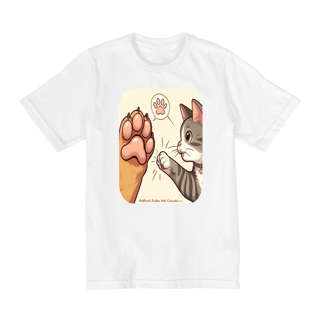 Nome do produto Camiseta Quality Infantil 2a/8a -Amizade cão e gato