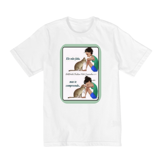 Nome do produto Camiseta Quality Infantil 10a/14a- Gatinho te compreende