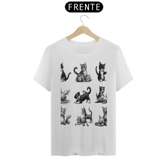 T-Shirt Classic - Gatos e cachorro Coletânea