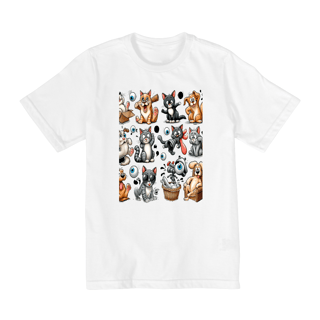 Nome do produto Camiseta Gatos e cachorro Coletânea II