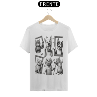 Nome do produto T-Shirt Classic - Gatos e cachorro Coletânea III