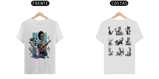 T- shirt Quality - Camiseta cachorro Tocando V/F