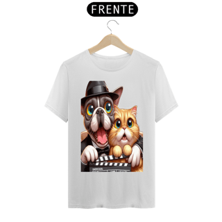 Nome do produto T-Shirt Prime - Gato e cachorro claquete