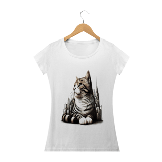 Nome do produto Camiseta Baby Classic Long- Gato em desenho Lápis I