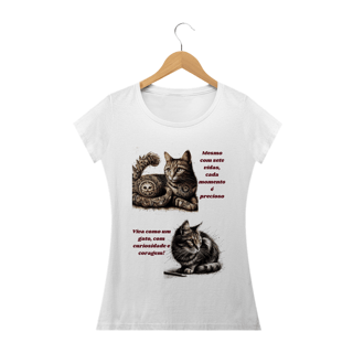 Nome do produto Camiseta Baby Classic Long- Gato em desenho Lápis II