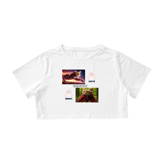 Nome do produto Camiseta Cropped - Gato Goose Marvel I
