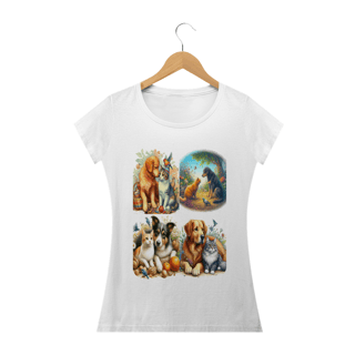 Nome do produto Camiseta Baby Classic Long- Gatos&Cães