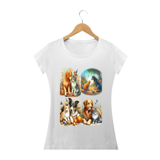 Nome do produto Camiseta Baby Long Quality –Gatos&Cães