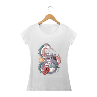 Nome do produto Camiseta Baby Long Quality – Neko e o Dragão