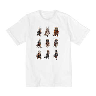 Nome do produto Camiseta Quality Infantil 10a/14a -  6 Gatos elegantes