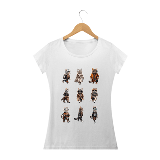Nome do produto Camiseta Baby Long Quality –  6 Gatos elegantes
