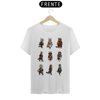 Nome do produto T- shirt Quality - 6 Gatos elegantes