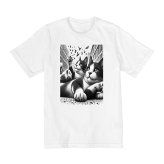 Nome do produto Camiseta Quality Infantil 10a/14a -Gato batman